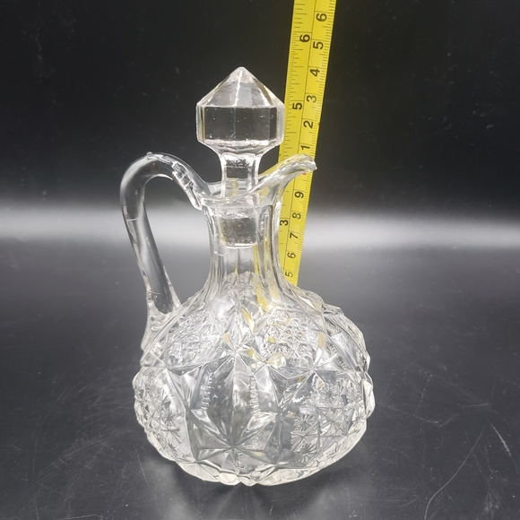 Antique Toltec McKee EAPG Glass Cruet - Picture 4 of 4